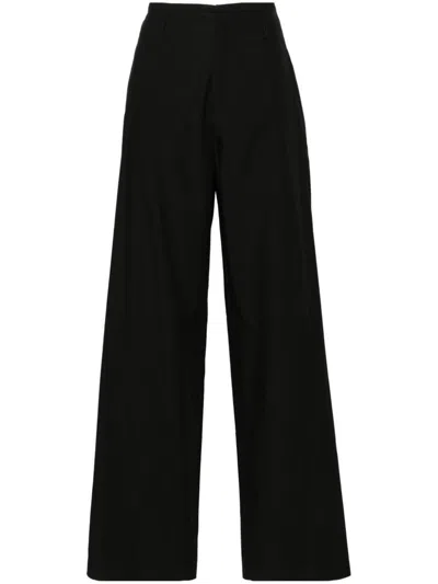 Alysi Cotton Trousers In Black