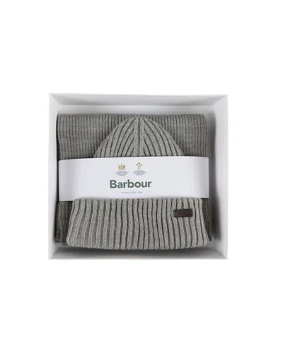 Barbour Crimdon Beanie Scarf In Grey