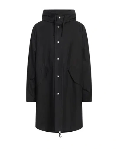 Jil Sander Man Overcoat Black Size 40 Cotton