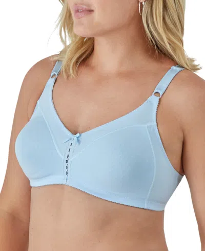 Bali Double Support Cotton Wireless Bra With Cool Comfort 3036 In Ciel Blue