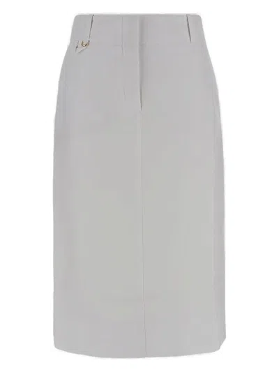 Jacquemus Tailored Pencil Skirt In White
