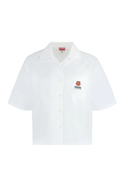 Kenzo Short Sleeve Shirt In White
