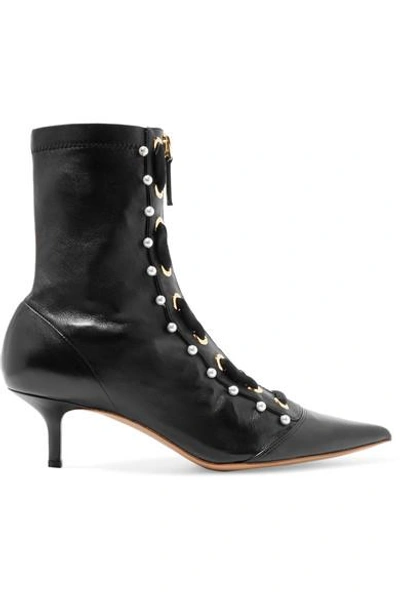 Altuzarra Elliot Embellished Leather Ankle Boots In Black
