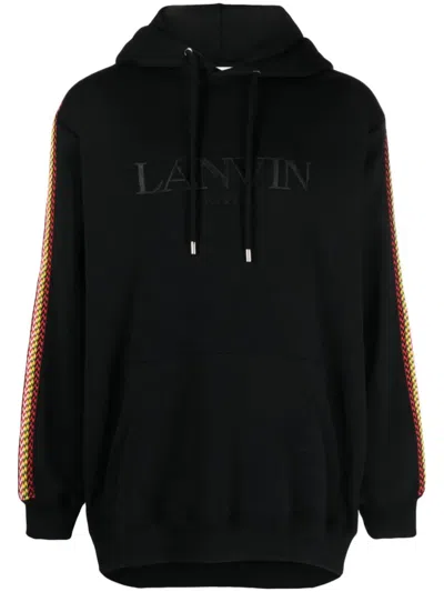 Lanvin Ide Curb Oversized Hoodie In Black