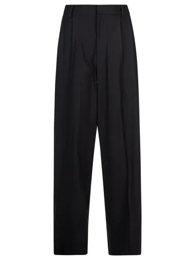 Giuseppe Di Morabito Lace-up Detail Straight-leg Trousers In Black