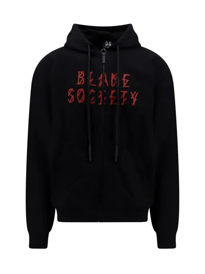 44 Label Group Sweatshirt In Black Cotton