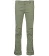 NILI LOTAN Green Buckled Hem Trousers,NL36R34