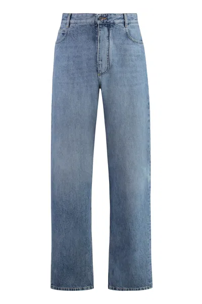 Bottega Veneta 5-pocket Straight-leg Jeans In Blue