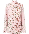 VALENTINO Pink Floral Print Blouse,1124925375899139605