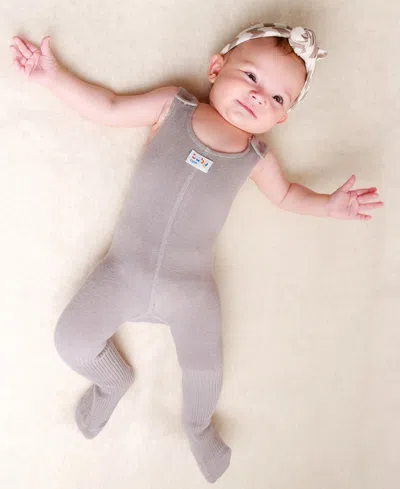 3 Stories Trading Baby Boys Or Baby Girls Comfit Full Body Tights In Gray