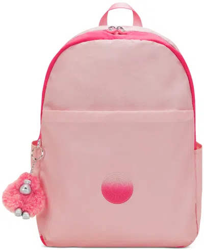 Kipling Haydar Laptop Backpack In Blush Metallic Block