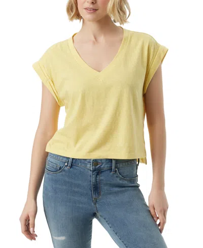 Jessica Simpson Women's Hester V-neck Cropped T-shirt In Sundress