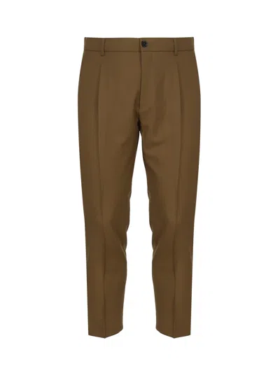 Be Able Man Pants Camel Size 36 Virgin Wool In Brown