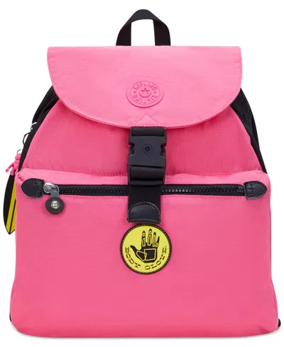 Kipling X Body Glove Keeper Backpack In Flashhy Pink