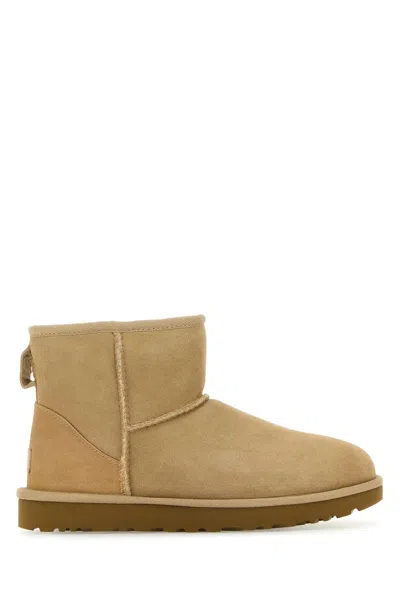 Ugg Sand Suede Classic Ultra Mini Ankle Boots