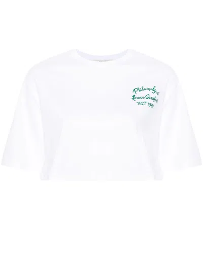 Philosophy Di Lorenzo Serafini Logo-print Cotton T-shirt In White