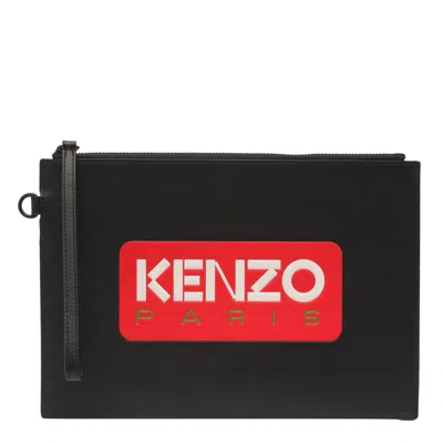 Kenzo Large Clutch In Black