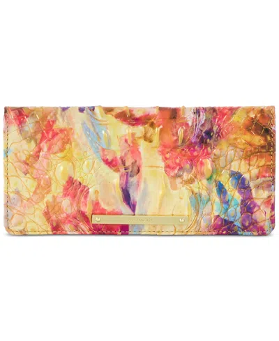 Brahmin Ady Melbourne Embossed Leather Wallet In Happy Hour