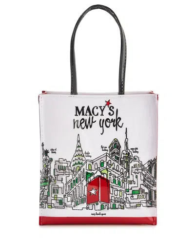Macy's Dani Accessories  New York Skyline Lunch Tote, Created For  In Burgundy