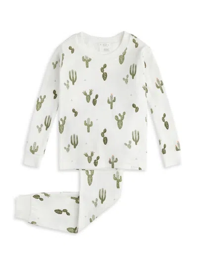 Firsts By Petit Lem Baby Boy's Cactus Print Pajama Set In Off White