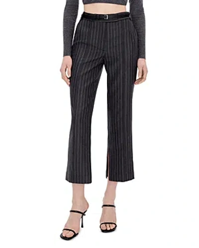 Simkhai Cropped Vera Tailored Trousers In Grey