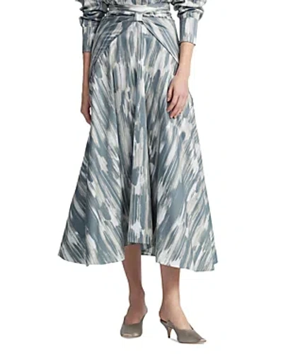 Altuzarra Kalliope Cotton-blend Skirt In Platinum