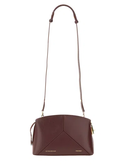 Victoria Beckham Bag With Logo In Bordeaux