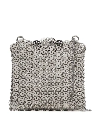 Rabanne 1969 Silver-tone Shoulder Bag With Brass Discs Woman In Metallic