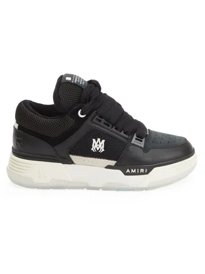 Amiri Men's Ma-1 Leather Sneakers In Black