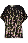 GUCCI FLORAL-JACQUARD BLOUSE