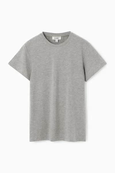 Cos Slim-fit T-shirt In Grey
