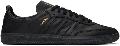 Adidas Originals Samba Decon Leather Sneakers In Black