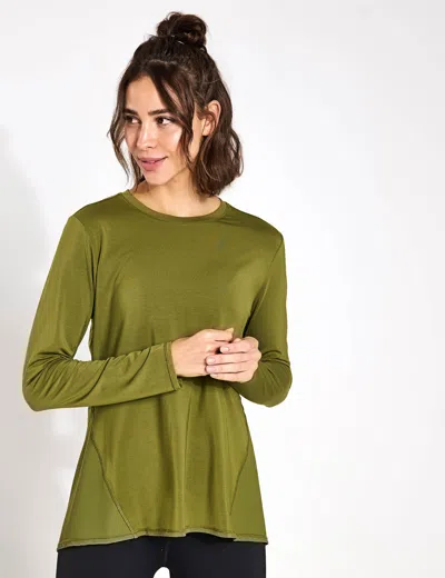 Lilybod Kendall Long Sleeve Top In Green