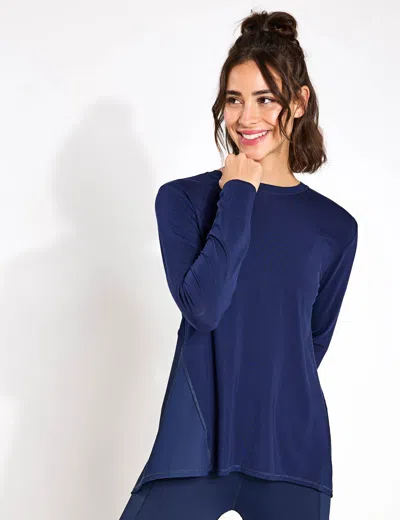 Lilybod Kendall Long Sleeve Top In Blue