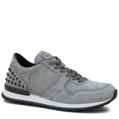 Tod's Sneakers In Nubuck In Grey