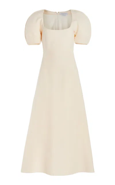 Gabriela Hearst Niahm Dress In Ivory Wool Silk Cady