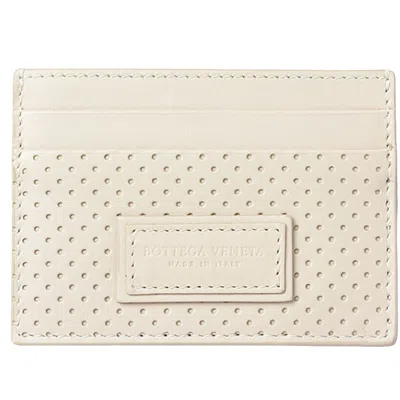 Bottega Veneta White Leather Wallet  ()