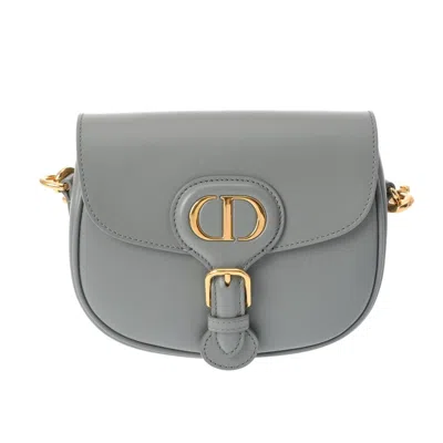 Dior Bobby Medium Silver Leather Shoulder Bag ()