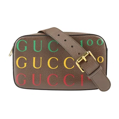 Gucci Belt Bag Brown Leather Shoulder Bag ()