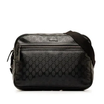 Gucci Messenger Black Leather Shoulder Bag ()