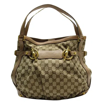 Gucci Brown Canvas Shopper Bag ()