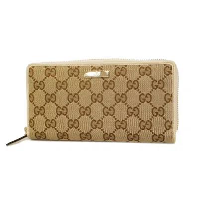 Gucci Gg Canvas Brown Canvas Wallet  ()