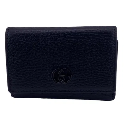 Gucci Gg Marmont Black Leather Wallet  ()