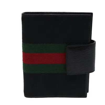 Gucci Sherry Black Canvas Wallet  ()