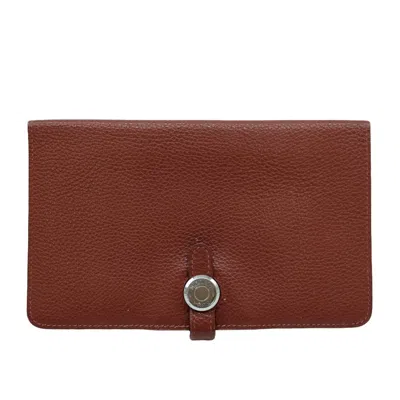 Hermes Hermès Dogon Brown Leather Wallet  ()