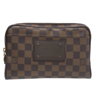 Pre-owned Louis Vuitton Bum Bag Brown Canvas Clutch Bag ()