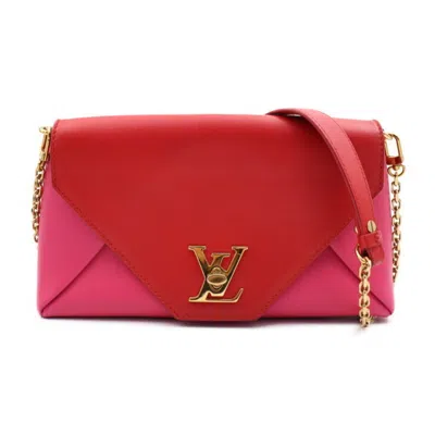 Pre-owned Louis Vuitton Love Note Pink Leather Shoulder Bag ()