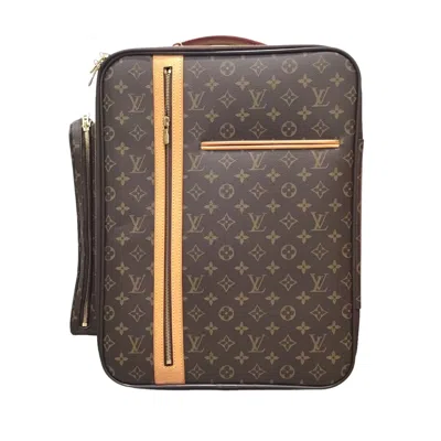 Pre-owned Louis Vuitton Trolley Bosphore Brown Canvas Travel Bag ()