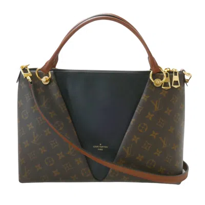 Pre-owned Louis Vuitton V Tote Brown Canvas Shoulder Bag ()