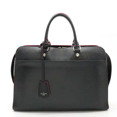 Pre-owned Louis Vuitton Vaneau Black Leather Tote Bag ()